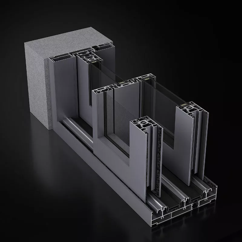ການກໍ່ສ້າງໄຟຟ້າໃນຕາບອດ louver louver windort ເລື່ອນ